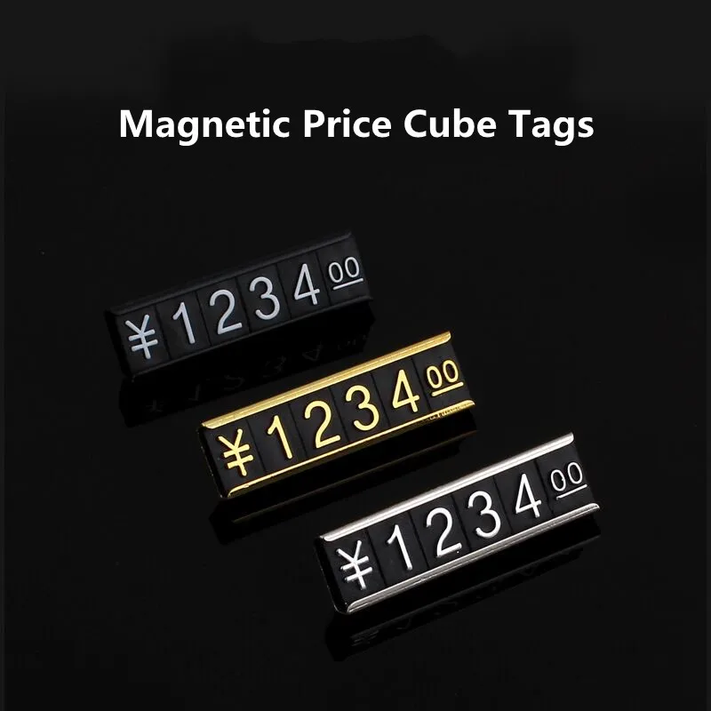 5 комплекта магнитни каботажните за рафтовете на Притежателите на етикети и табели на магазини Метална основа с номер на Цената на Поставка за демонстрация на цените