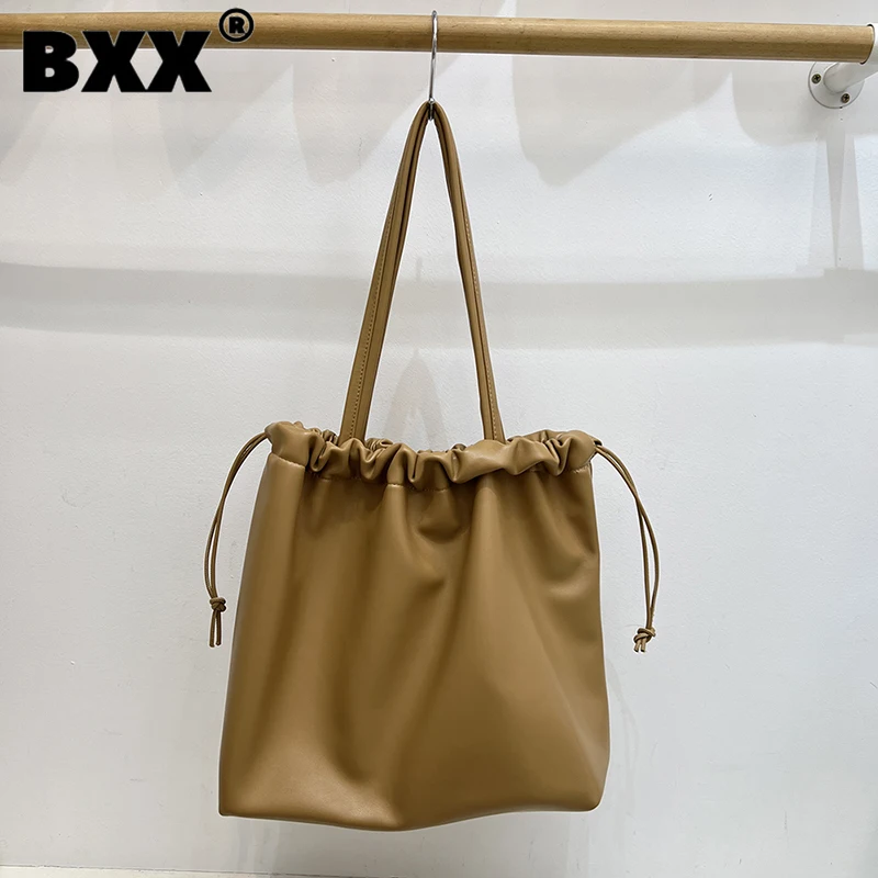 [BXX] Однотонная Модерна Нова плиссированная чанта с Голям Капацитет за Жени 2023, Пътна чанта-тоут на рамо и Мишницата, дамски 8AB560